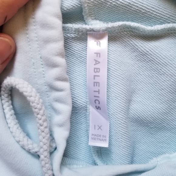 Fabletics June cropped peplum hoodie sweatshirt 1X - Picture 7 of 10